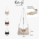 En-Ji Juyong Shoulderbag Wanita - Nougat