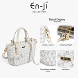 En-Ji Yama Handbag Wanita - Burgundy