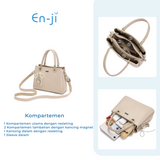 En-ji Irona Handbag Wanita - Ivory