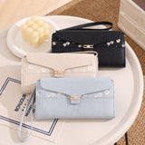 En-Ji Lea Wallet Wanita - Sky blue