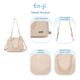 En-ji Bohi Shoulderbag Wanita - Cream