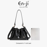 En-Ji Audrey Shoulderbag Wanita - Black