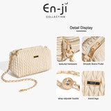 En-Ji Bongsu Slingbag Wanita - Cream