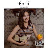 En-Ji Gami Shoulderbag Wanita - Black