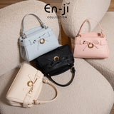 En-Ji Guma Handbag Wanita - Black