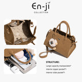 En-Ji Hanyul Handbag Wanita - Nougat