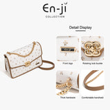En-Ji Hiji Shoulderbag Wanita Warna Cream