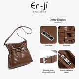 En-ji Homi Shoulderbag Wanita - Ivory