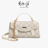 En-Ji Minsol Slingbag Wanita Warna Cream