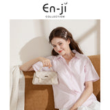 En-Ji Minsol Slingbag Wanita Warna Cream