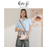 En-Ji Zizi Handbag Wanita Warna Cream