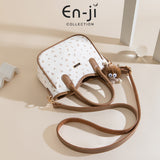 En-Ji Zizi Handbag Wanita Warna Cream