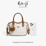 En-Ji Zizi Handbag Wanita Warna Cream