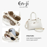 En-ji Gumju Handbag Wanita - Cream