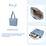 En-ji Minso Totebag Wanita - Cream