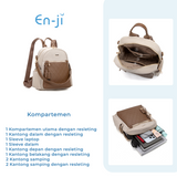 En-ji Munsan Backpack Wanita - Cream