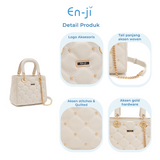 En-ji Riyubi Handbag Wanita - Pearlgrey