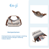 En-ji Sombin Handbag Wanita - Cream