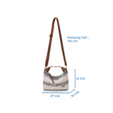 En-ji Sombin Handbag Wanita - Cream