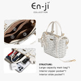 En-Ji Yama Handbag Wanita - Burgundy