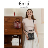 En-Ji Harumi Handbag Wanita - Burgundy