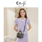 En-Ji Zumi Handbag Wanita - Burgundy