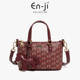 En-Ji Zumi Handbag Wanita - Burgundy