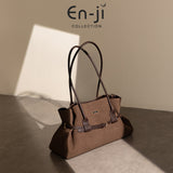 En-Ji Bora Shoulderbag Wanita Warna Nougat