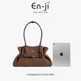 En-Ji Bora Shoulderbag Wanita Warna Nougat