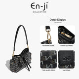 En-Ji Nara Shoulderbag Wanita - Burgundy