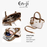 En-Ji Zizi Handbag Wanita Warna Cream