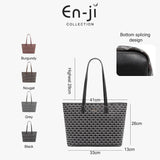 En-Ji Sylvie Totebag Wanita - Burgundy