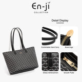 En-Ji Sylvie Totebag Wanita - Burgundy