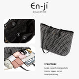 En-Ji Sylvie Totebag Wanita - Burgundy