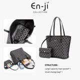 En-Ji Lilou Handbag Wanita - Nougat