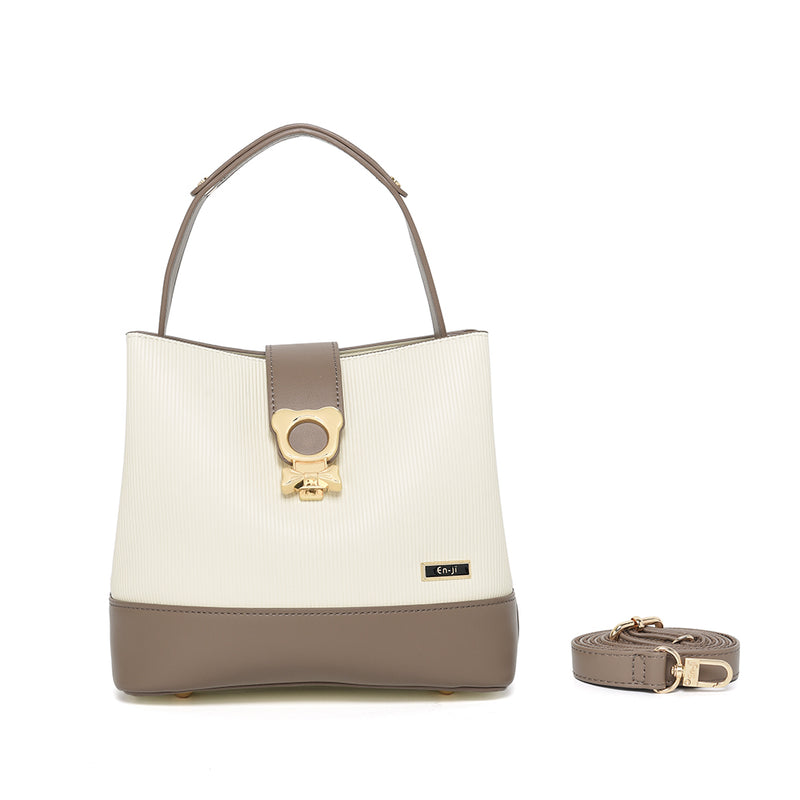 En-ji Sonha Handbag - Cream