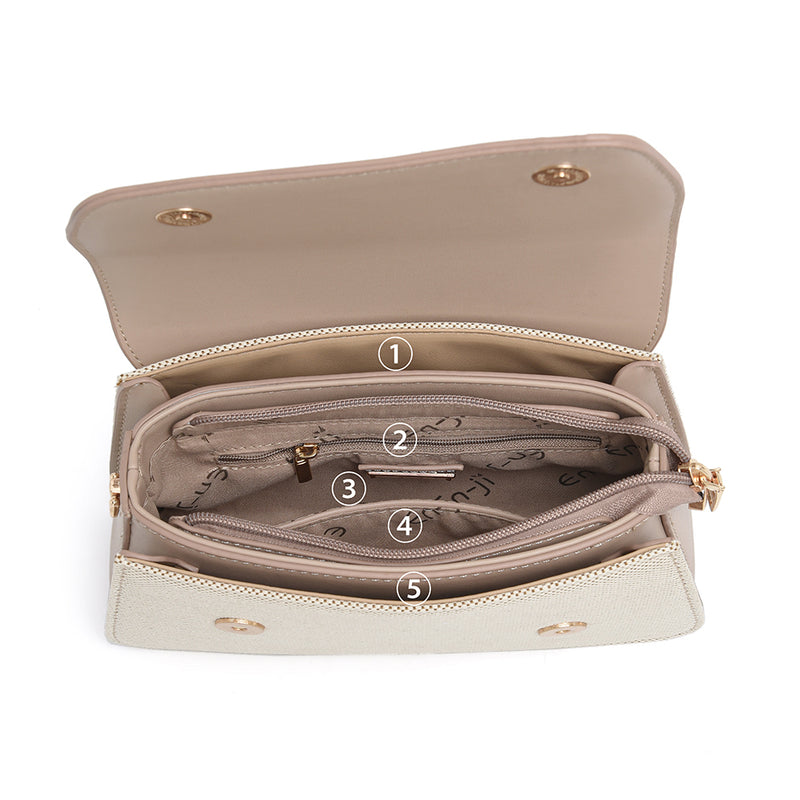 En-ji Miani Shoulderbag - Cream