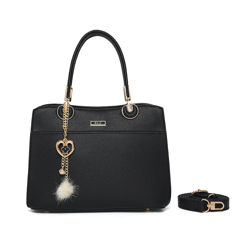 En-ji Miji Handbag - Black