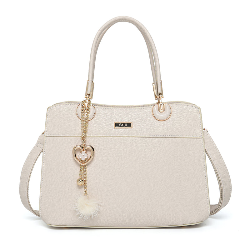 En-ji Miji Handbag - Cream