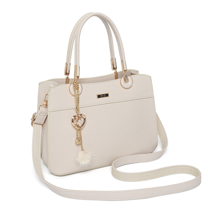 En-ji Miji Handbag - Cream