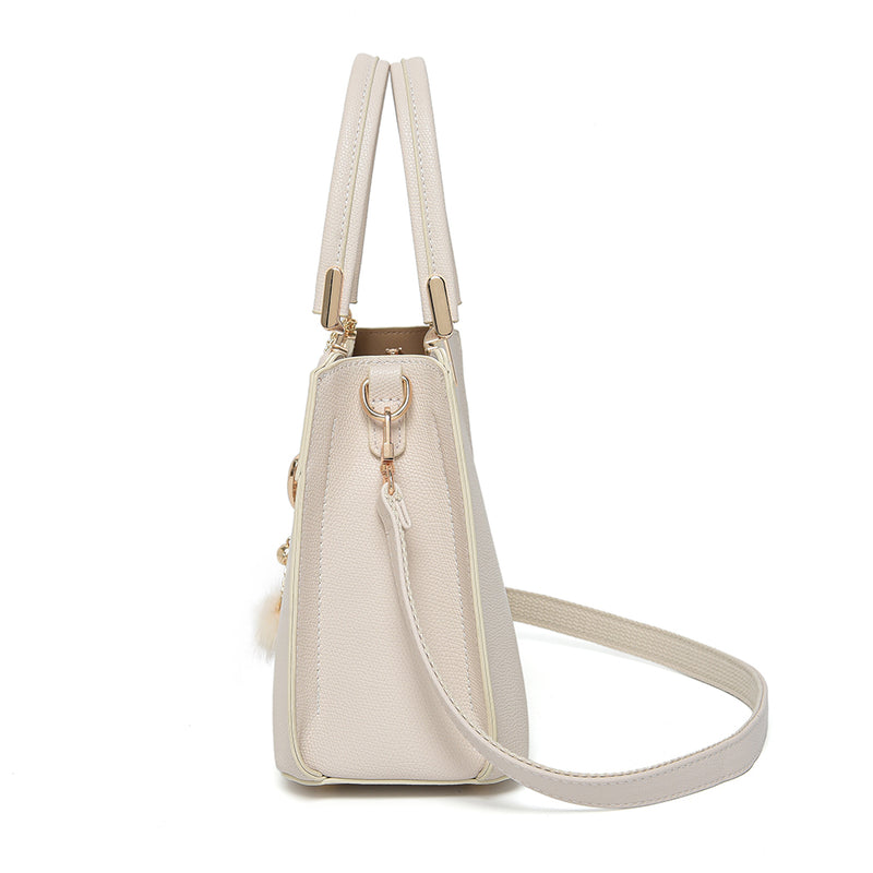 En-ji Miji Handbag - Cream