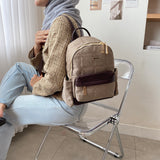 En-ji Memo Backpack Wanita - Khaki