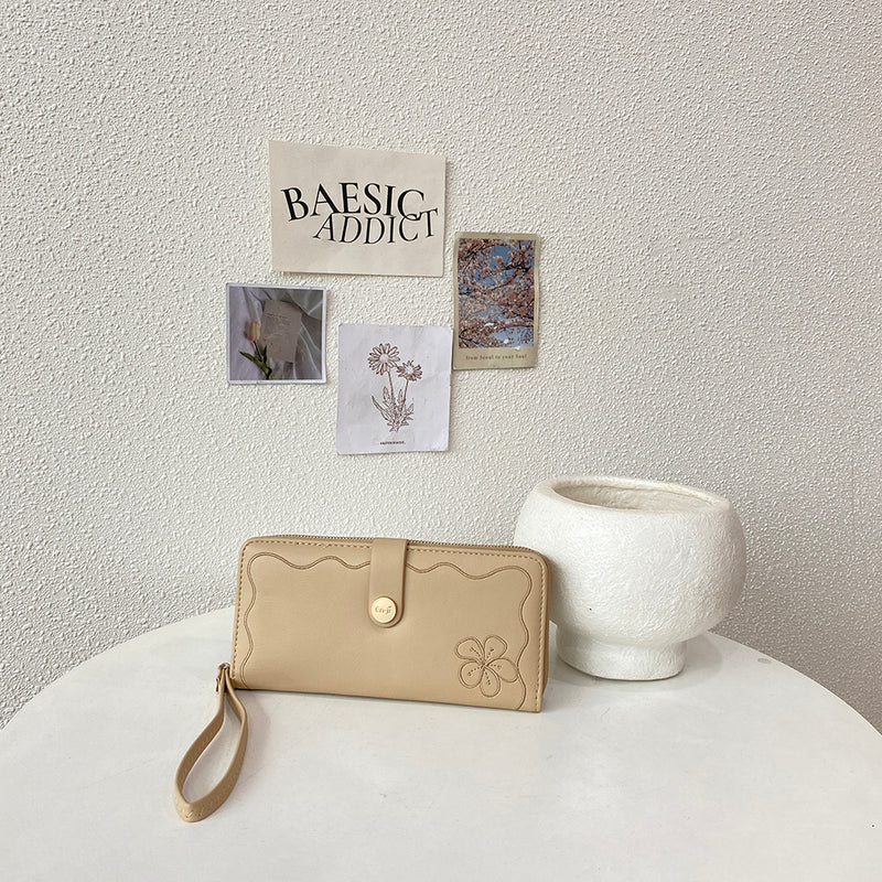 En-ji Chinsu Wallet - Cream