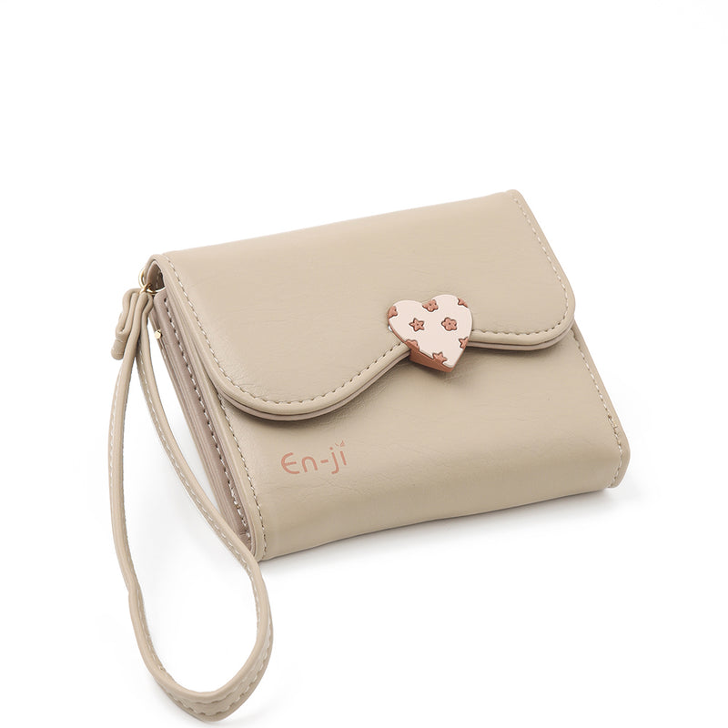 En-ji Naoya Wallet - Cream