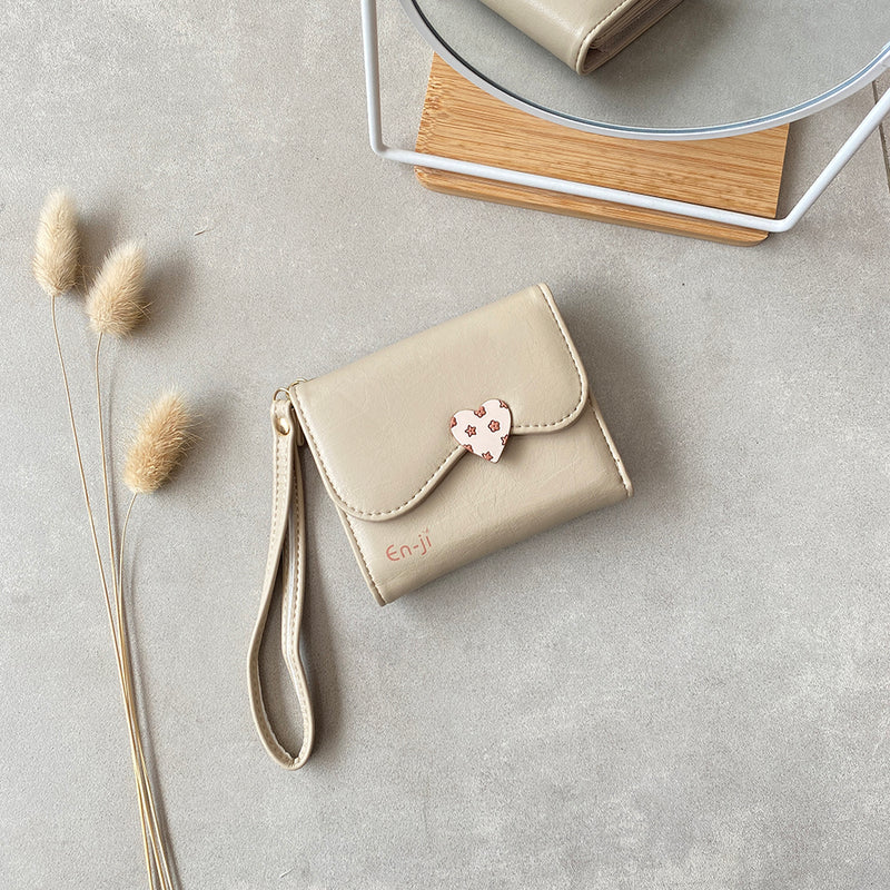 En-ji Naoya Wallet - Cream