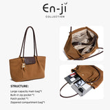En-Ji Suni Totebag Wanita - Cream