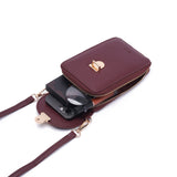 En-ji Yoria Wallet Wanita - Burgundy
