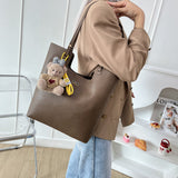 En-ji Mao Bag Charm - Brown