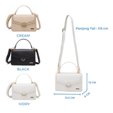 En-ji Riumi Slingbag Wanita - Cream