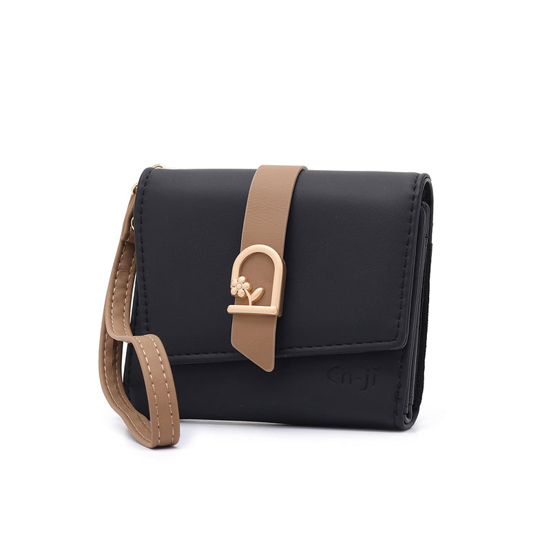 En-ji Anya Wallet - Black